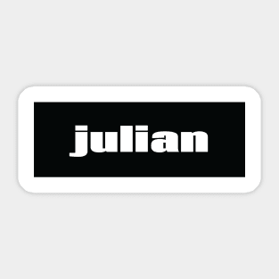 Julian Sticker